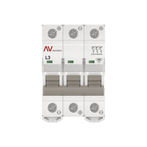 Выключатель автоматический AV-10 DC 3P 3A (L) 10kA EKF AVERES | код mcb10-DC-3-03L-av | EKF фото 4
