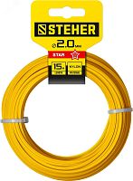 Леска для триммера звезда, 2.0 мм, 15 м | код 75010-2.0 | Steher