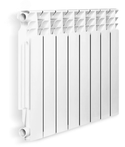 Радиатор алюминиевый секционный 500/80/10 боковое подключение | код Р0000011268 | Oasis