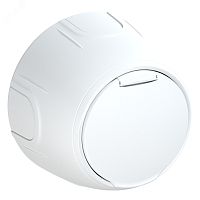 Розетка с крышкой, с заземлением Rotondo, винтовые контакты, цвет белый | код 7700946 | OneKeyElectro