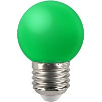 Лампа светодиодная GLDEN-G45PB-5-230-E27 GREEN | код 661498 | GENERAL