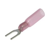 Наконечник кабельный вилочный изолированный RUICHI SV1.25-5 HST, 19 А, 22-18 AWG, красный, латунь луженая | код 108128 | Ruichi
