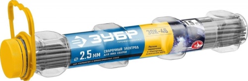 Электроды Зубр 40031-2.5 D2.5мм L350мм 1500гр | код 1529371 | ЗУБР