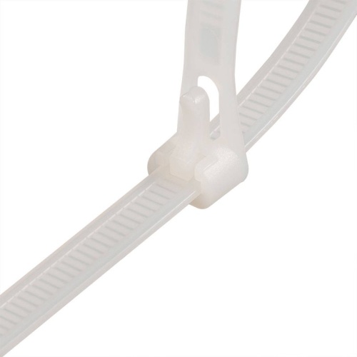 Хомут кабельный КСР 7.5х250 нейл. бел. (уп.100шт) Fortisflex 61032 фото 2