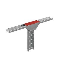 Крышка для ответвителя T-образ. вертикал. переходник с разворотом трассы на 90град. 100-200 сталь 0.55мм "ПЛЮС" (нижняя часть больше исходной) KTDPVplus90-100-200 КМ PL4026