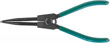 P9508B Щипцы прямые для стопорных колец удлиненные с ПВХ рукоятками, разжим, 215 мм, 10-32 мм | код P9508B | JONNESWAY