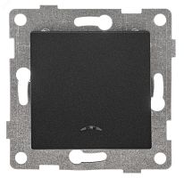 GUSI Ugra механизм выключателя 1кл. (инд), скрытая установка, 10А, 250В. Цвет: графит. | код С11В18-010 | GUSI ELECTRIC