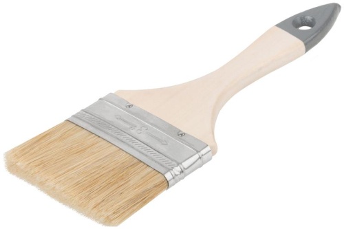 Кисть флейцевая "Лайт" 3дюйм (75мм) натур. свет. щетина деревянная ручка КУРС 00807 фото 2 Кисть флейцевая "Лайт" 3дюйм (75мм) натур. свет. щетина деревянная ручка КУРС 00807 фото 2