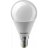 Лампа светодиодная 7вт OLL-G45-7-230-6.5K-E14-FR | код 90420 | ОНЛАЙТ