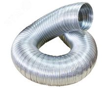 Воздуховод гибкий алюминиевый гофрированный, 50мкм, D130 | код A13VA | Auramax
