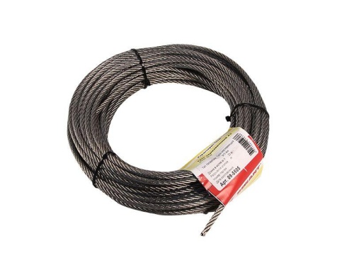 Трос нержавеющий d=5 мм. (20 м) | код 09-5505 | REXANT Трос нержавеющий d=5 мм. (20 м) | код 09-5505 | REXANT