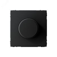 Светорегулятор поворотно-нажимной (диммер) ArtGallery LED RC 400Вт механизм карбон | код GAL001023 | Systeme Electric
