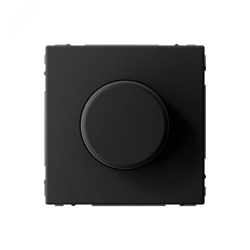 Светорегулятор поворотно-нажимной (диммер) ArtGallery LED RC 400Вт механизм карбон | код GAL001023 | Systeme Electric