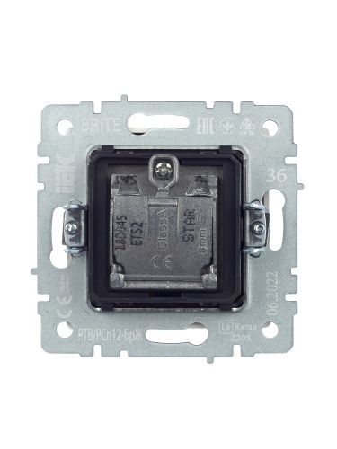 BRITE Розетка двойная TV+SAT РТВ/РСп12-БрЖ жемчуг | код BR-AF20-O-K36 | IEK фото 7