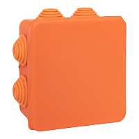 Коробка огнестойкая E45 85х85х40мм с клеммниками 6 полюсов 0,5-4мм2 IP55 HF EKF | код plc-kmfr-85-604 | EKF