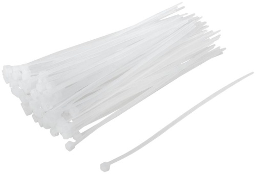 Хомут для проводов 120х2.5мм нейлон. бел. (уп.100шт) FIT 60412 фото 2