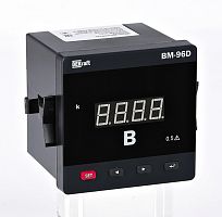 Вольтметр цифровой 96x96мм трехфазный, вход 100В, выход DO, LED-дисплей ВМ-96D | код 50383DEK | DEKraft