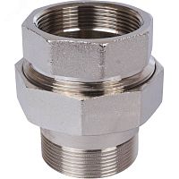 Сгон разъемный ВН 2' прямой (американка), никелированный | код SFT-0045-000002 | STOUT