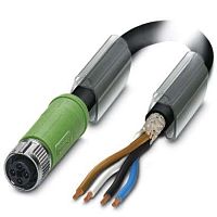 Силовой кабель SAC-4P-5,0-PUR/M12FST SH | код 1424114 | PHOENIX CONTACT