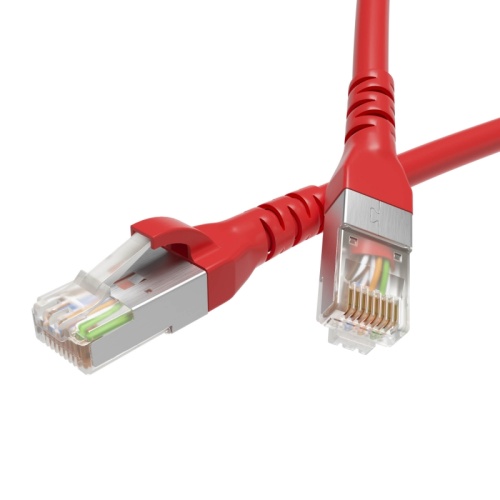 Патч-корд экранированный CAT5E F/UTP 4х2, LSZH, красный, 7.0м | код RN5EFU4570RD | DKC