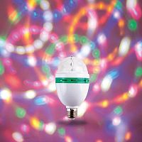 Лампа светодиодная "Диско" 3LED RGB 6Вт E27 220В 80х80х195мм | код 601-253 | Neon-Night