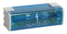 Шина на DIN-рейку в корпусе (кросс-модуль) ШНК 2х15 L+PEN | код YND10-2-15-125 | IEK