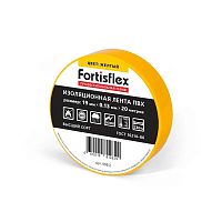 Изолента ПВХ 19х0.13x20 (желт) | код 90812 | Fortisflex