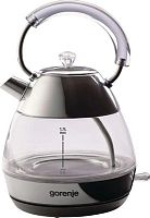 Чайник электрический Gorenje K17GPD 1.7л. 2200Вт нержавеющая сталь (корпус: стекло) | код 1933349 | GORENJE