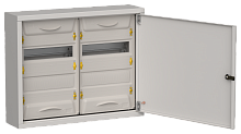 TITAN 5 Корпус мет. ЩРн-48 (2х24) 460х570х140 IP31 сер IEK | код TI5-50-N-2X024-31-7035 | IEK