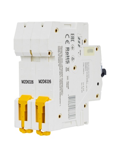 ARMAT Автоматический выключатель M06N 2P D 63А | код AR-M06N-2-D063 | IEK  фото 5