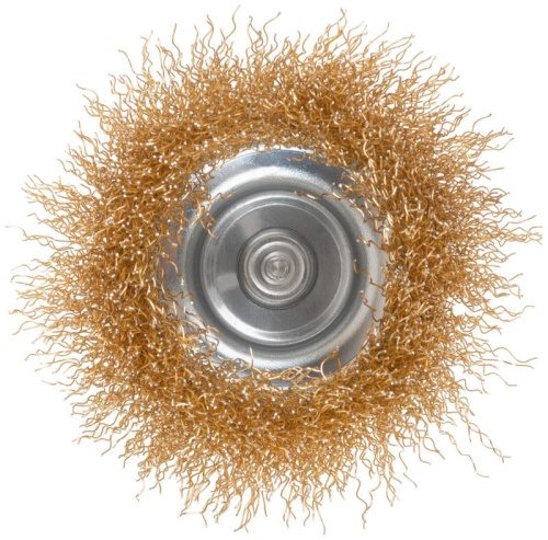 Щетка для дрели, Чашка, латунированная витая проволока 0,3 мм, 75 мм, блистер, Profi | код 82-912 | FIT фото 5 Щетка для дрели, Чашка, латунированная витая проволока 0,3 мм, 75 мм, блистер, Profi | код 82-912 | FIT фото 5