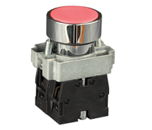 Кнопка в металическом корпусе белая IP44 | код BV2-BA15 | ELVERT