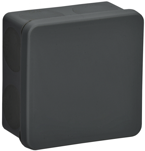 Коробка расп. КМ42435 о/п 80х80х40мм IP67 8 вв. черная IEK | код UKO21-080-080-040-K02-66 | IEK
