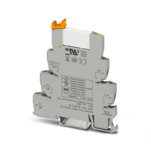 Реле в наборе: база реле PLC-BSC-24DC/21 + вставное реле HF41F/24-ZST / 60103000 (РПВМ-1-24D-1) | код 0-2966171 | АвалонЭлектроТех