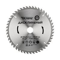 Диск пильный 254 мм х 48 зуб х 32/30 мм Kranz | код KR-92-0130 | KRANZ