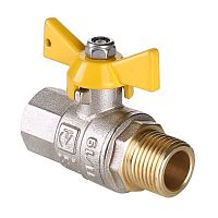 Кран шар. газ. VALGAS, рукоятка бабочка 3/4" вн.-нар. | код. VT.278.N.05 | VALTEC