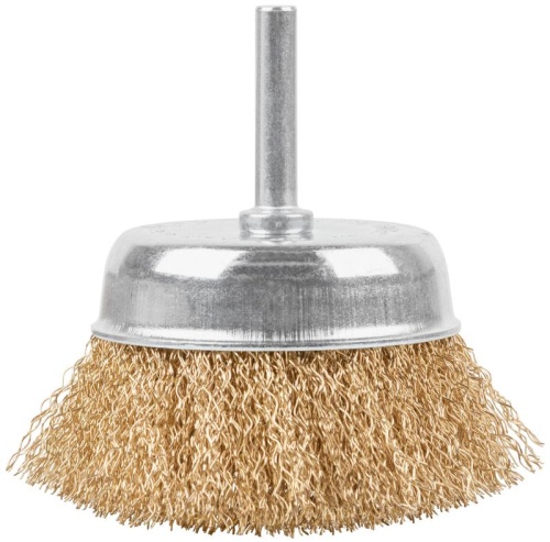 Щетка для дрели, Чашка, латунированная витая проволока 0,3 мм, 75 мм, блистер, Profi | код 82-912 | FIT фото 2 Щетка для дрели, Чашка, латунированная витая проволока 0,3 мм, 75 мм, блистер, Profi | код 82-912 | FIT фото 2