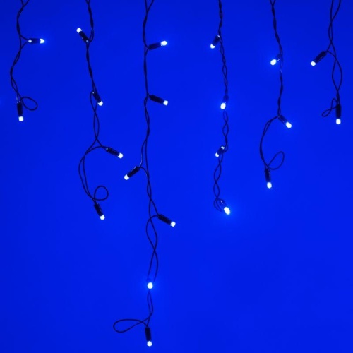 Гирлянда светодиодная декоративная ARD-EDGE-CLASSIC-2400x600-BLACK-88LED-FLASH BLUE (230V, 6W) (ARDCL, IP65) | код 26010 | Arlight