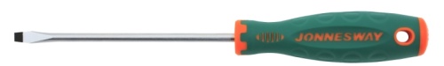 D71S5125 Отвертка стержневая шлицевая ANTI-SLIP GRIP, SL5.5х125 мм | код D71S5125 | JONNESWAY