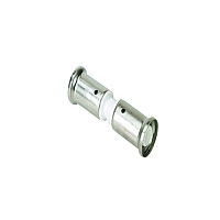 Муфта пресс 26х26 ПВДФ белая | код 15PKW-2626 | Henco