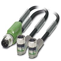Кабель для датчика / исполнительного элемента SAC-3P-M12Y/2X3,0-PUR/M 8FR-2L | код 1671441 | PHOENIX CONTACT