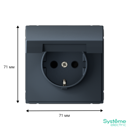 ARTGALLERY РОЗЕТКА с заземл. со шторк. с крышк., 16А, IP20, механизм, быстрозажимные клеммы, грифель | код GAL000746S | Systeme Electric фото 2