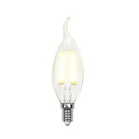 Лампа светодиодная LED 5вт 200-250В свеча на ветру диммируемая 450Лм Е14 3000К Air филамент | код UL-00002863 | Uniel