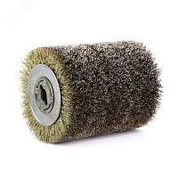 Щетка для Makita 9741, Д100x120x12,7+2 отв, ворс корд латунир-я сталь 0,27 по дереву (1-111) | код 703.052-4802 | OSBORN