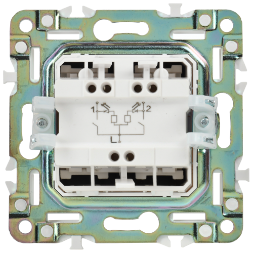 SKANDY Выключатель 2-клавишный проходной с индикацией 10А SK-V10Bl черный IEKновинка | код SK-V22-1-10-K02 | IEK фото 6