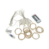 Гирлянда Светодиодный дождь из росы 3х3 м, мультиколор, USB + пульт управления NEON-NIGHT | код 315-989 | NEON-NIGHT