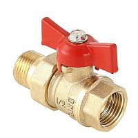 Кран шар. СТАНДАРТ с полусгоном 3/4", вн.-нар. | код. VT.127.G.05 | VALTEC