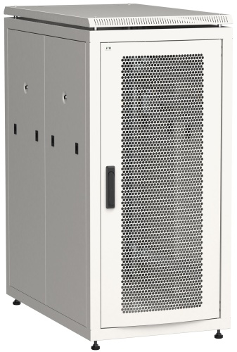 ITK Шкаф сетевой напольный 19" LINEA N 24U 600х1000мм перфорированная передняя дверь серый | код LN35-24U61-P | IEK