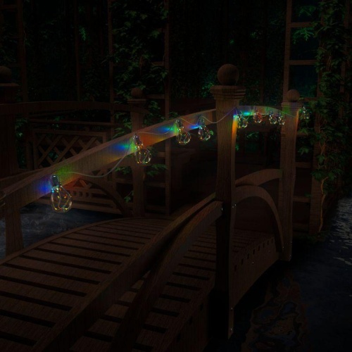 Гирлянда светодиодная садовая "Большие шары" Solar 10LED мультицвет IP44 на солнечн. батарее | код. GS035 | GAUSS фото 6