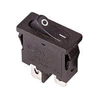 Выключатель клавишный 250В 6А (2с) ON-OFF черн. Mini (RWB-103; SC-766; MRS-101-5) | Код. 36-2050 | Rexant